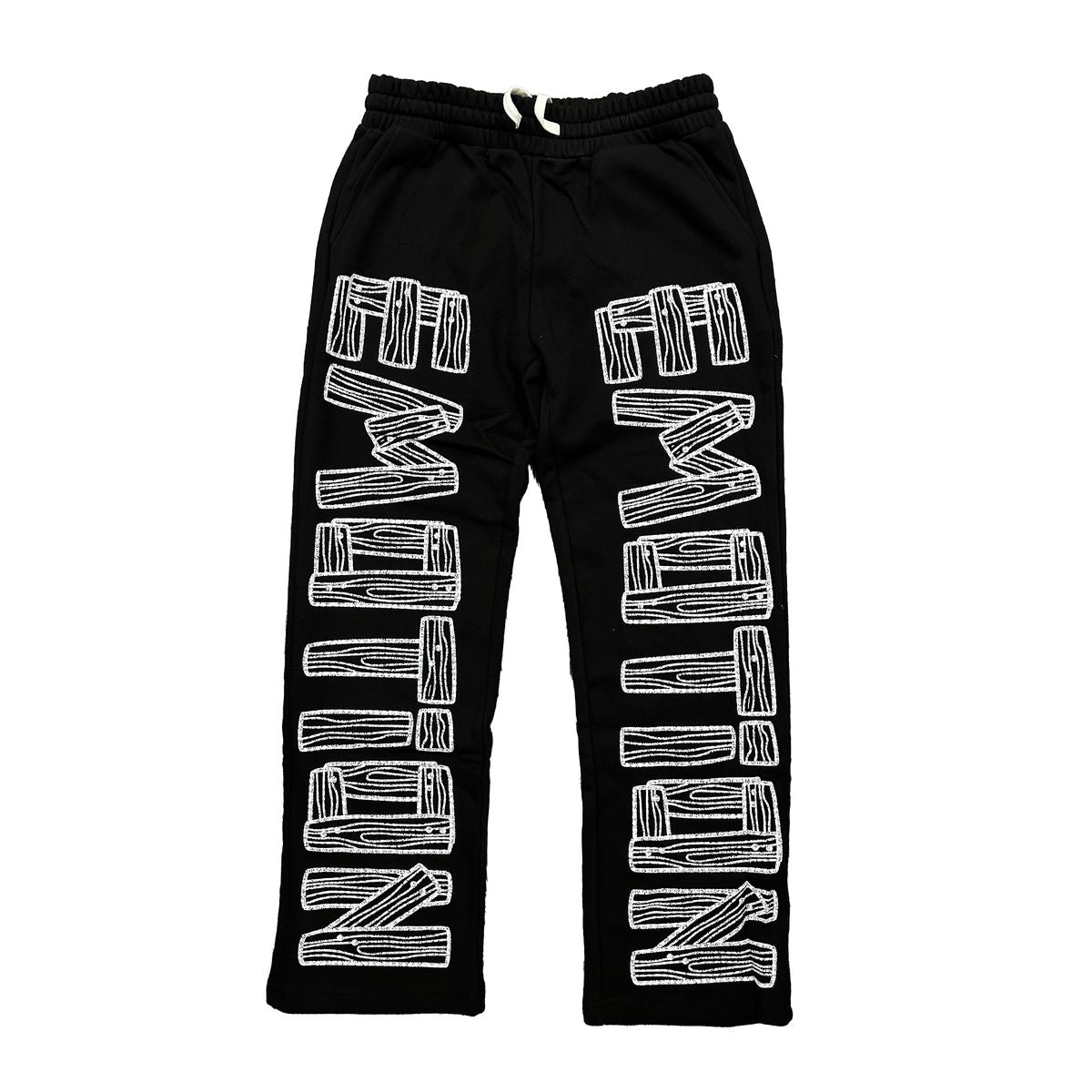 Mixed Emotion Artwork Sweatpants Black