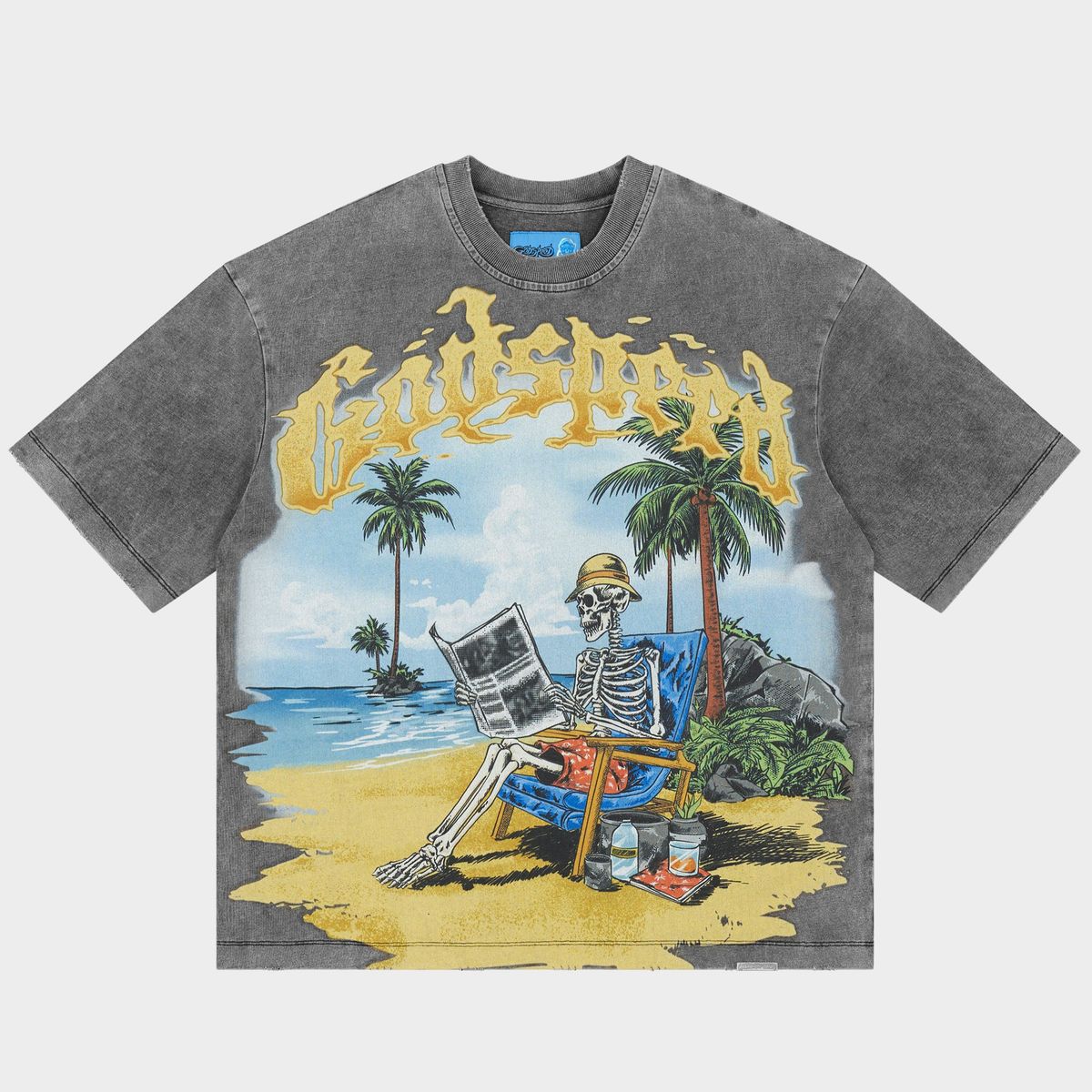 Godspeed Skeleton Beach II T-shirt NG (Grey Wash)
