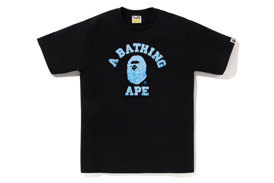 BAPE ABC Sea Surface Camo College Tee Black