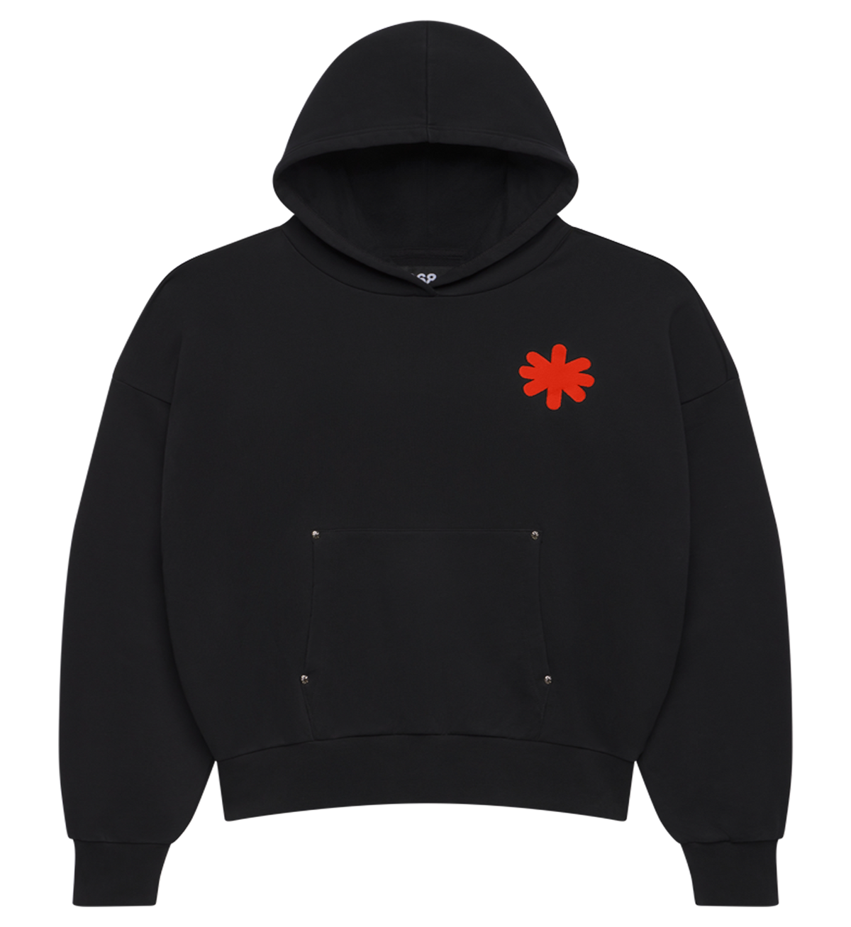 Lost Shdws Single Layered Black/Red Logo Hoodie