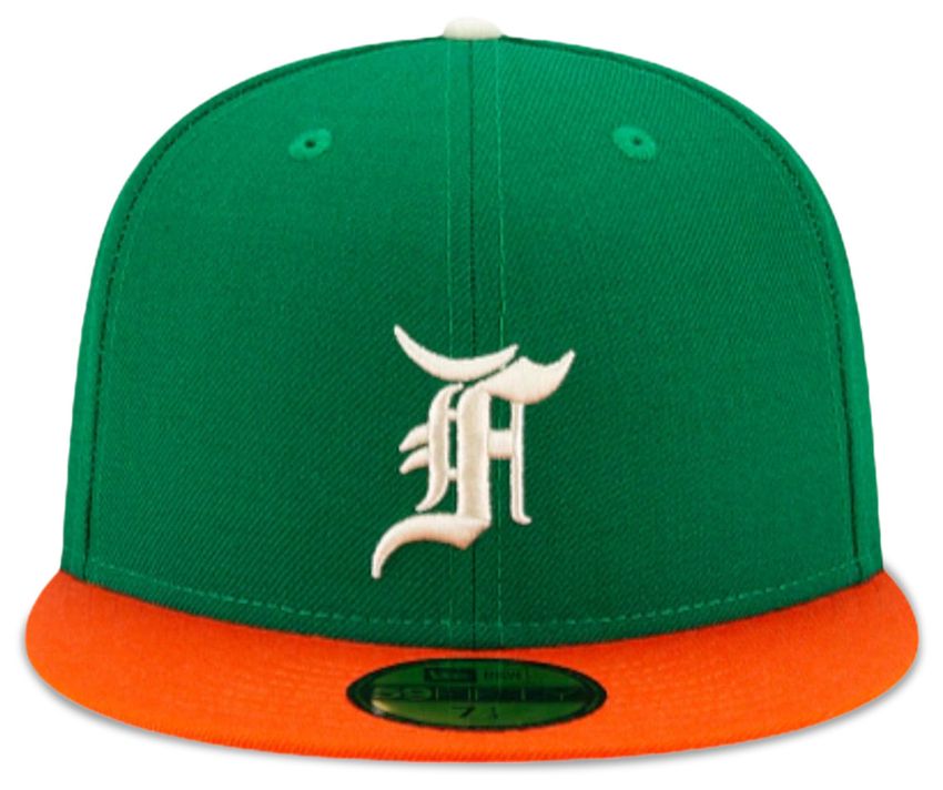 FEAR OF GOD Essentials x New Era 59FIFTY Fitted Cap Green Orange