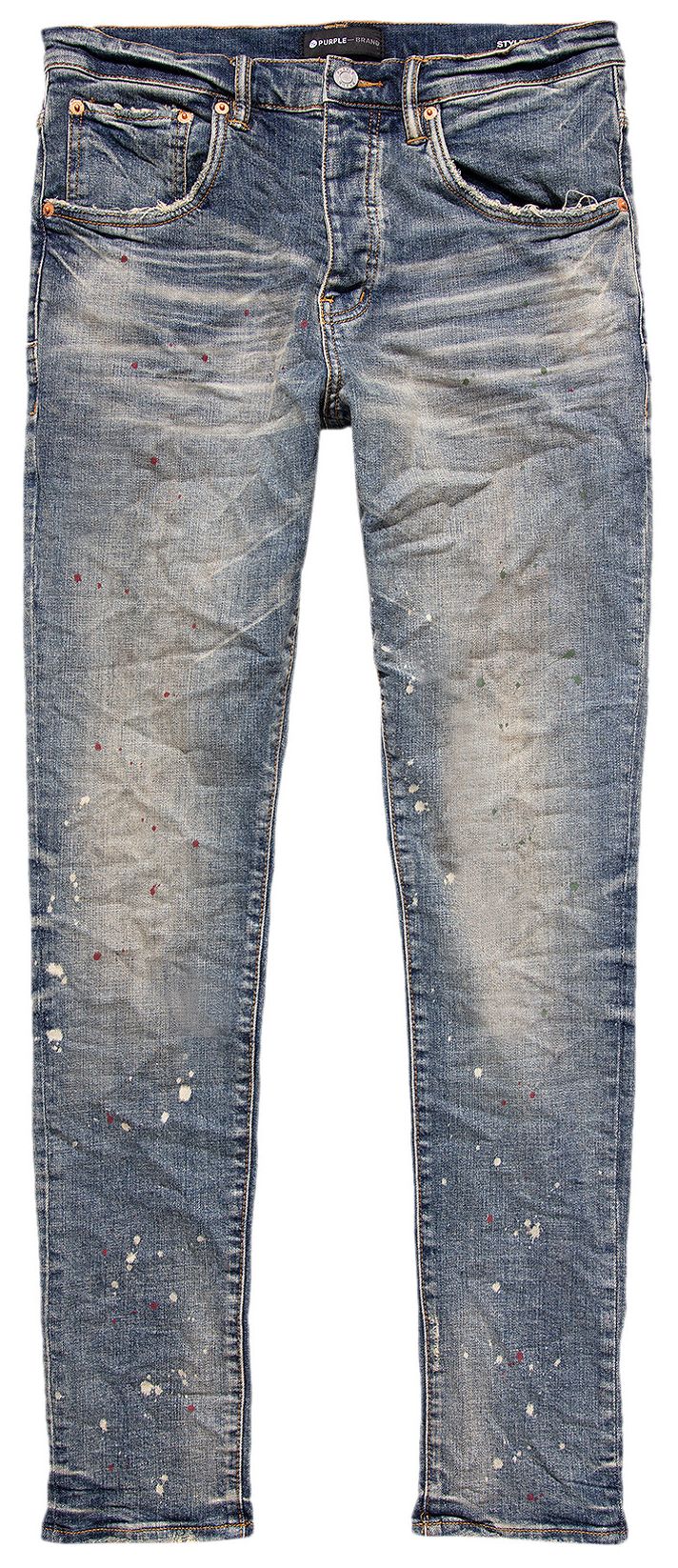 PURPLE BRAND Vintage Spotted Jeans Indigo