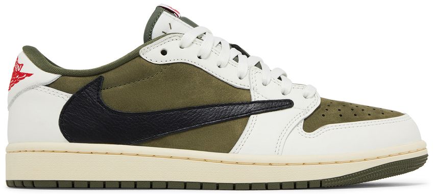 USED Jordan 1 Retro Low OG SP Travis Scott Medium Olive