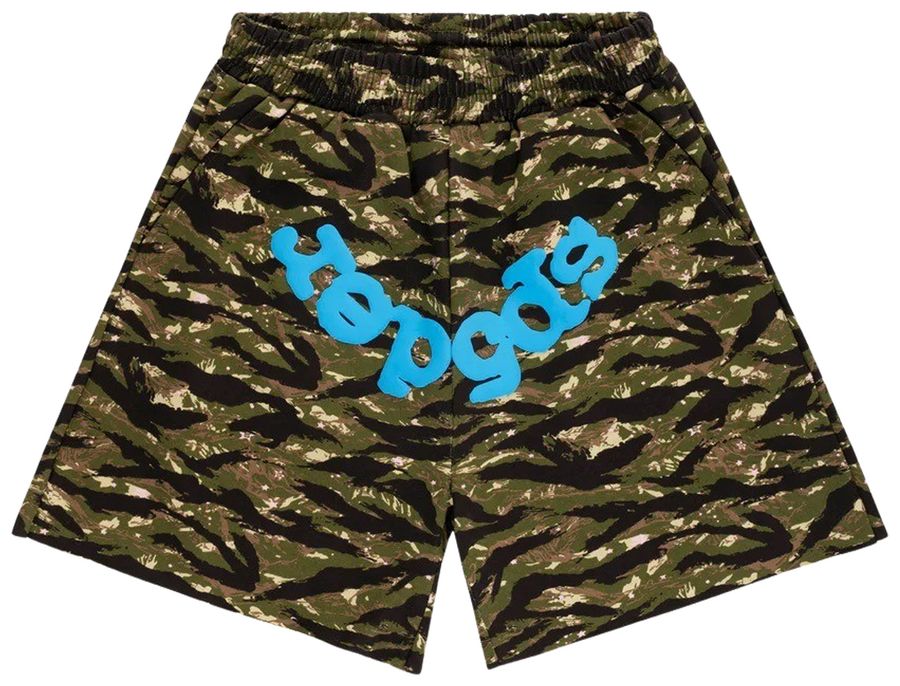 Sp5der OG Web V2 Tiger Camo Sweatshort Tiger Camo