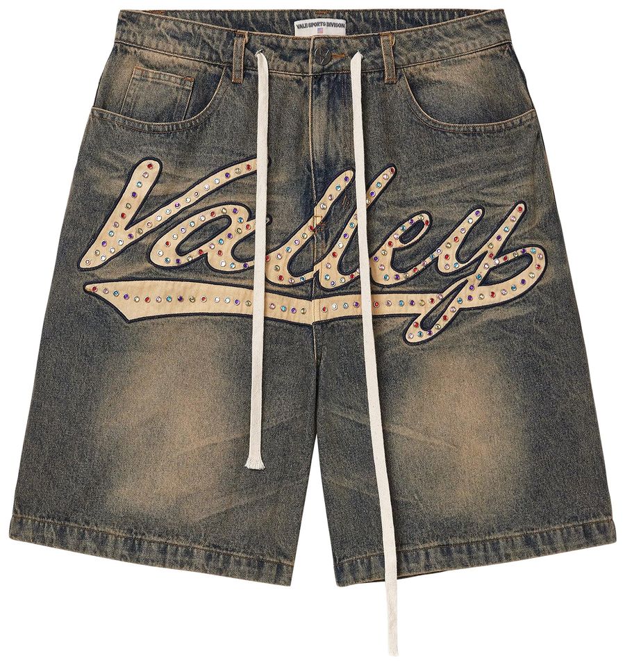 Vale Forever Skittles Jorts Mid Blue Wash