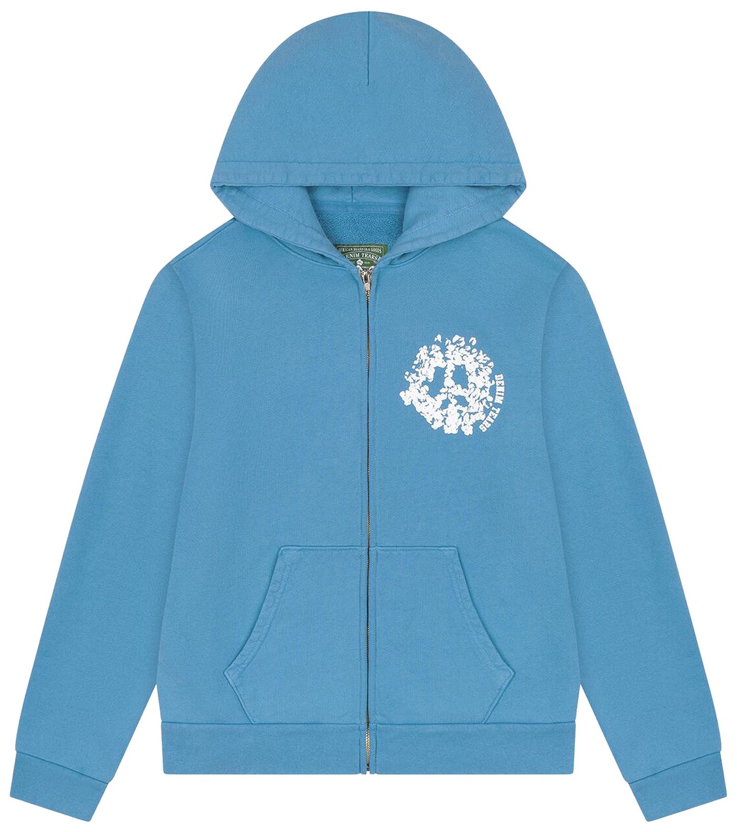 Denim Tears Denim University Zip Hoodie Baby Blue