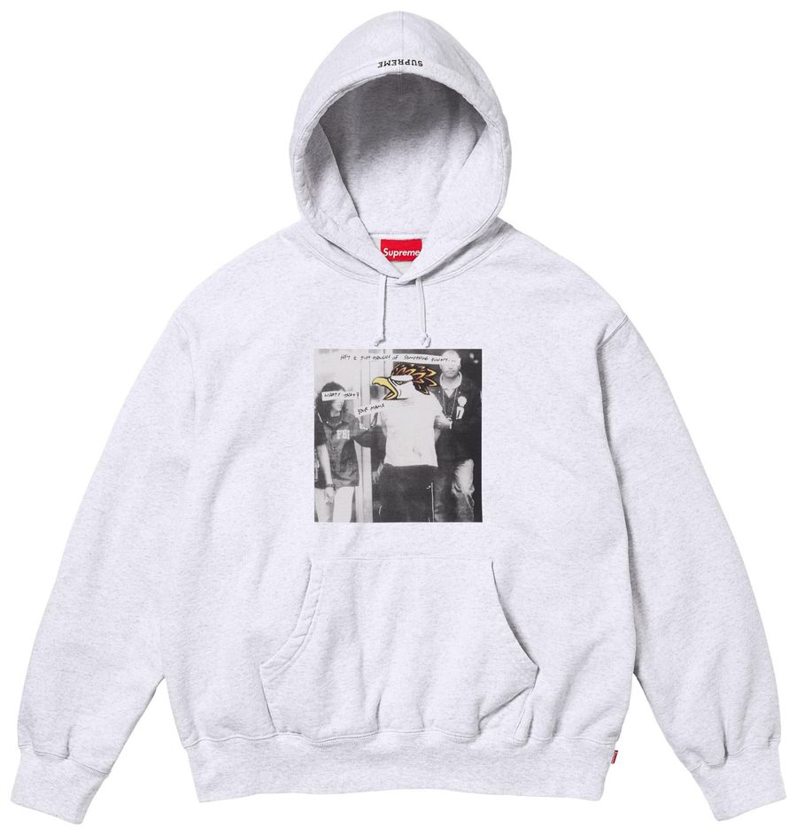 Supreme x Antihero Hooded Sweatshirt 'Ash Grey'