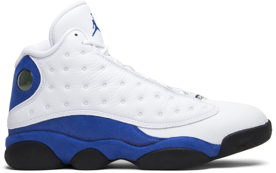 USED Jordan 13 Retro White Hyper Royal Black