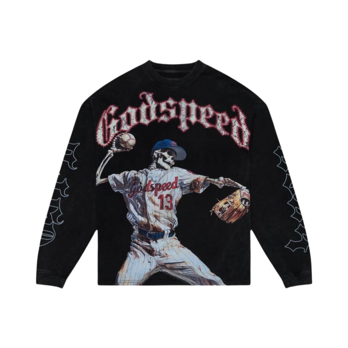Godspeed Strike Out Long Sleeve Tee Black