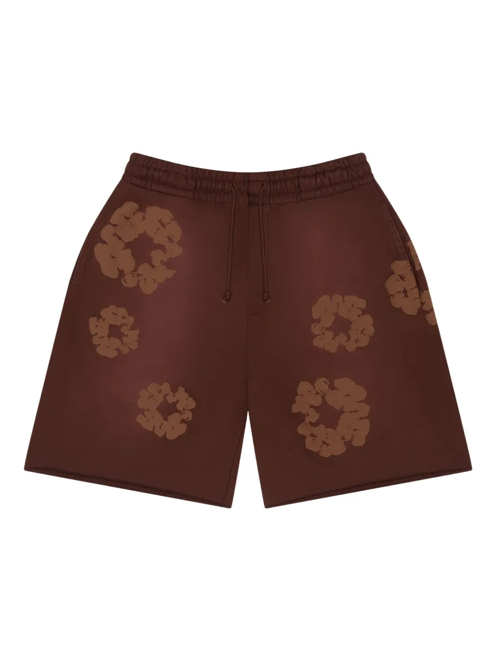 Denim Tears Mono Cotton Wreath Sweat Shorts Brown