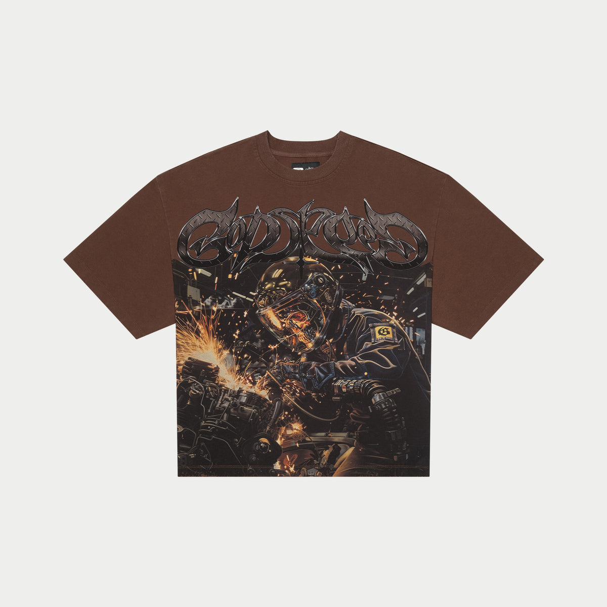 Godspeed Steel Sharpens Steel (Brown Wash)