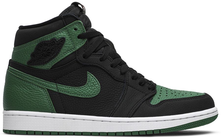 USED Jordan 1 Retro High Pine Green Black