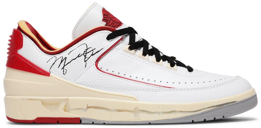 USED Jordan 2 Retro Low SP Off-White White Red
