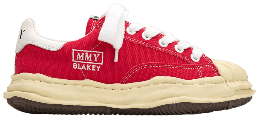 USED Maison Mihara Yasuhiro Blakey OG Sole Vintage Canvas Low 'Red'