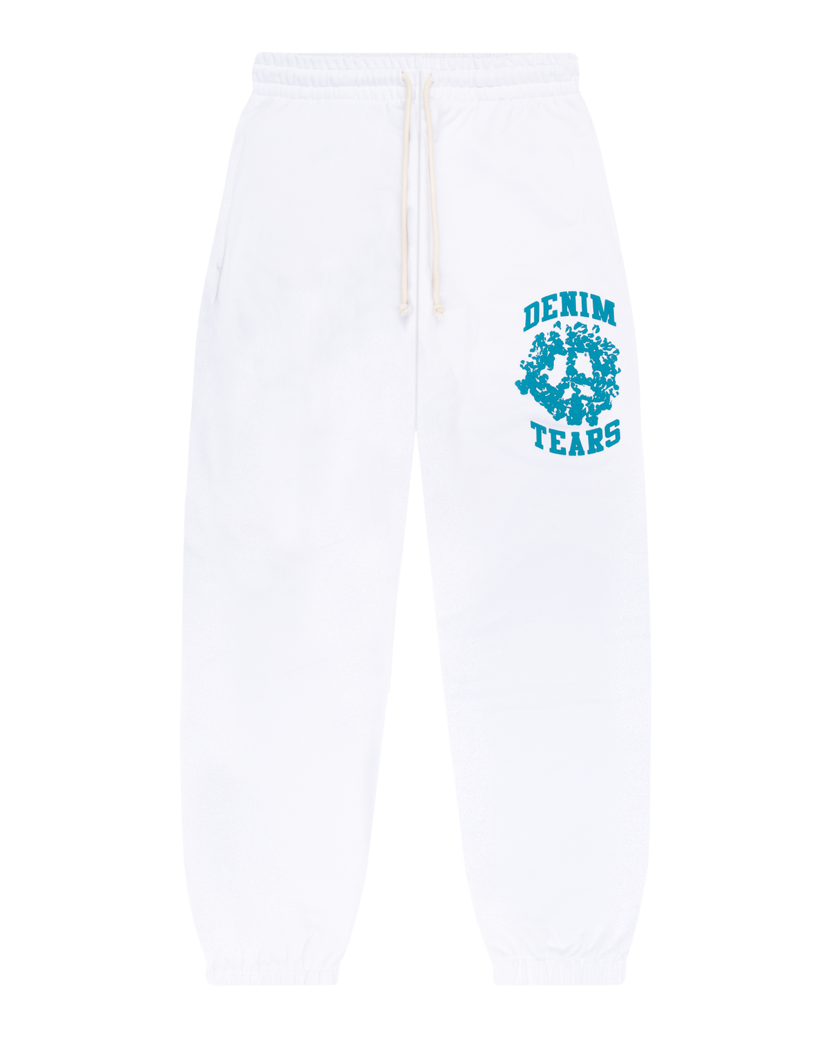 Denim Tears University Sweatpants White