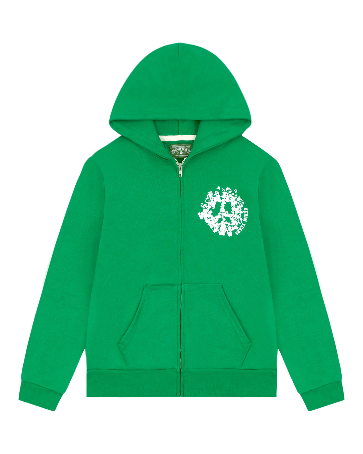 Denim Tears University Zip Hoodie Green