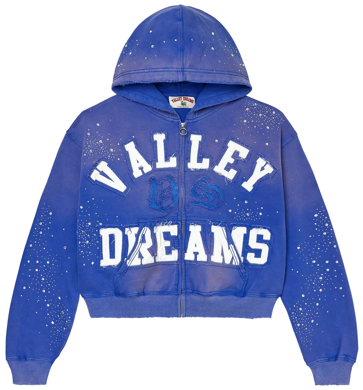 VALE Forever Classico Zip Up Hoodie Sapphire Blue