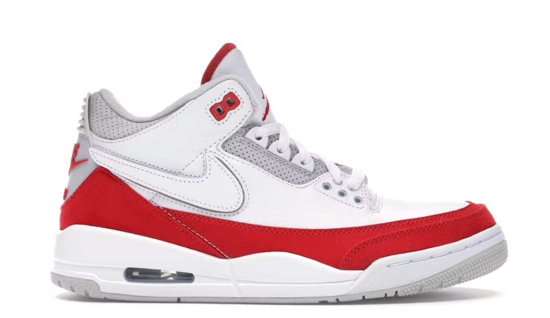 USED Jordan 3 Retro Tinker White University Red