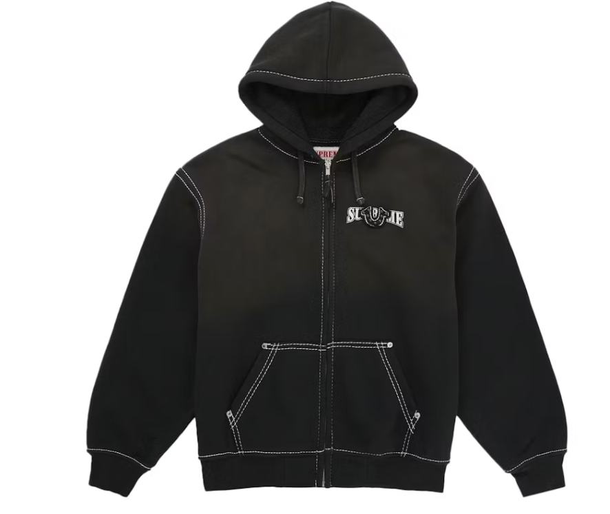 Supreme True Religion Zip Up Hooded Sweatshirt (FW25) Black