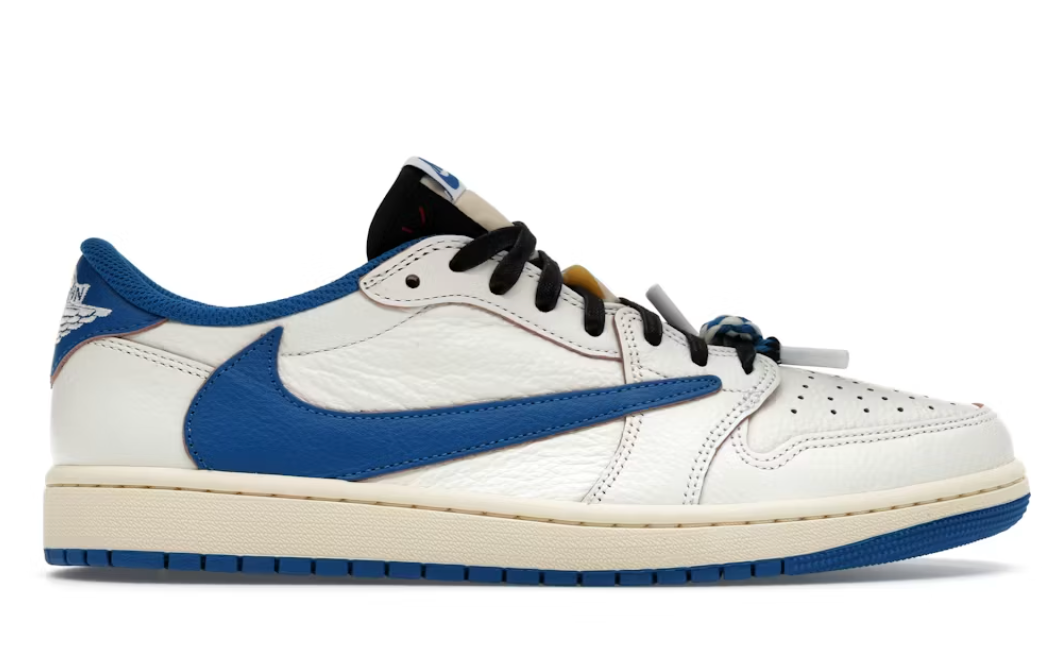 Jordan 1 Retro Low OG SP Fragment x Travis Scott Sail Military Blue