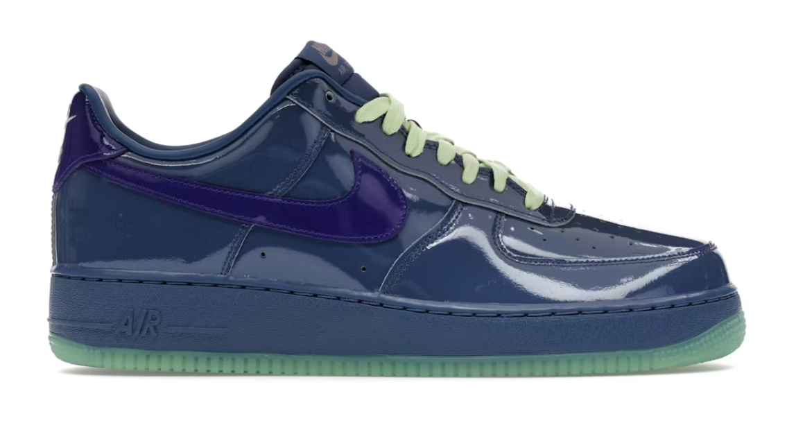 Nike Air Force 1 Low Patent Leather Mystic Navy Grape Ice