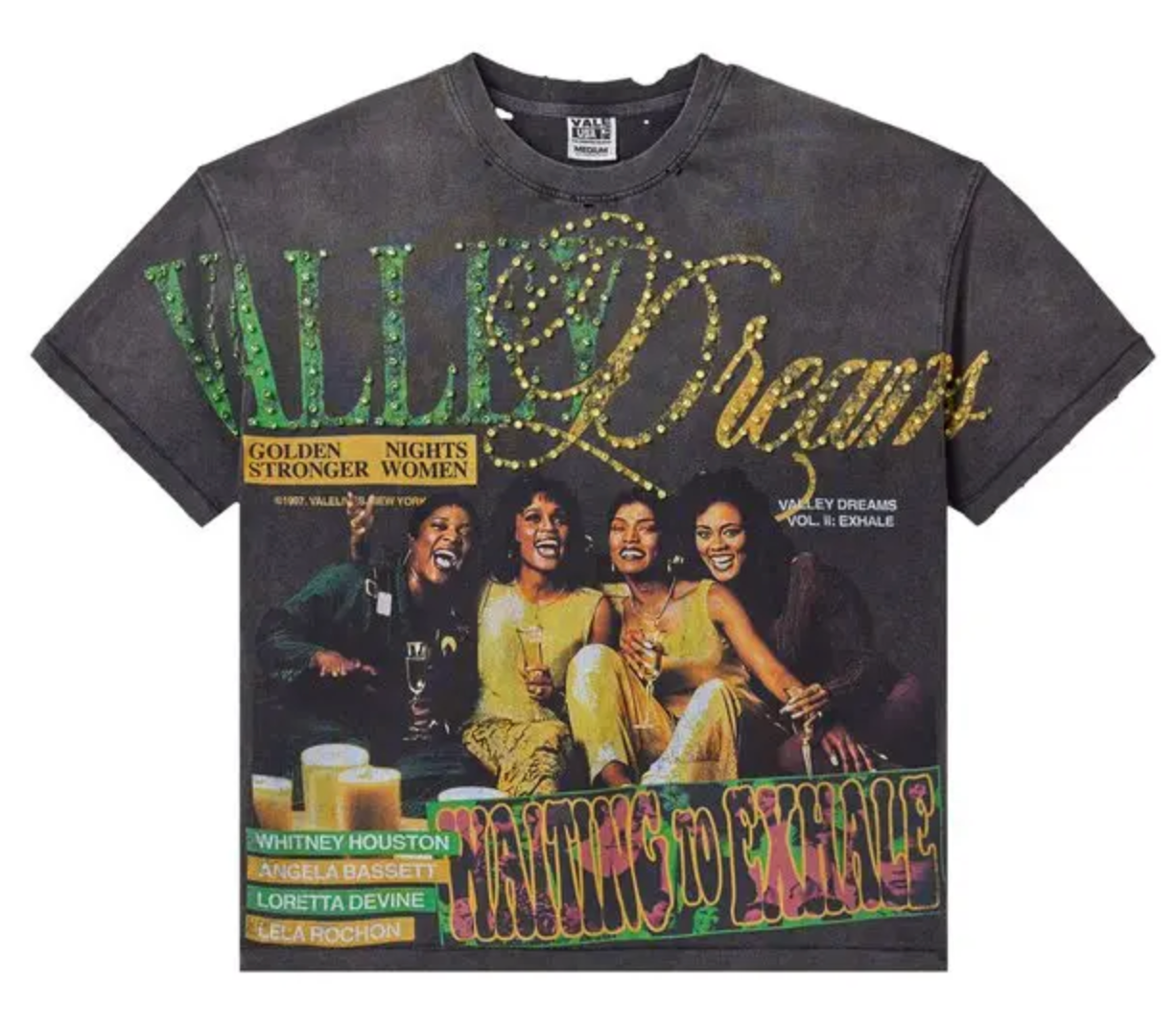 Vale Forever Waiting To Exhale Bling Black Tee