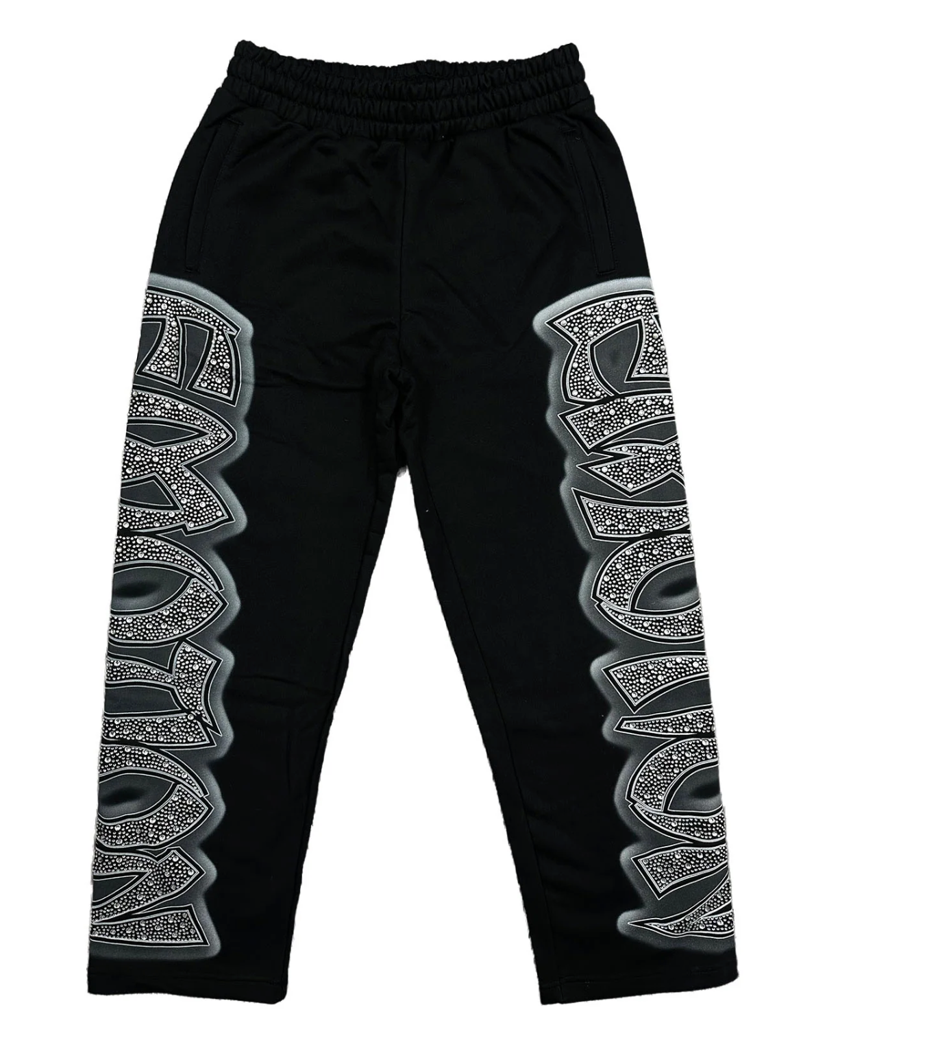 Mixed Emotion ‘Midnight’ Rhinestone Sweatpants