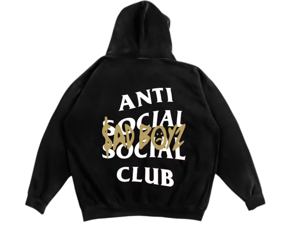 Anti Social Social Club Sadboyz Sad Boyz Hoodie Black