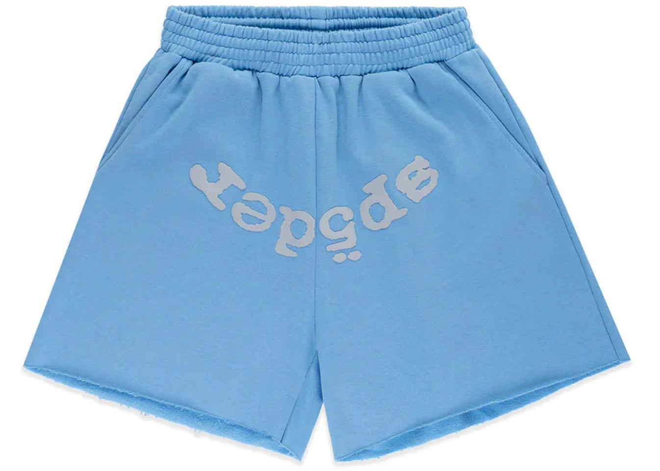 SP5DER OG Web Logo Sweat Short Dusty Blue