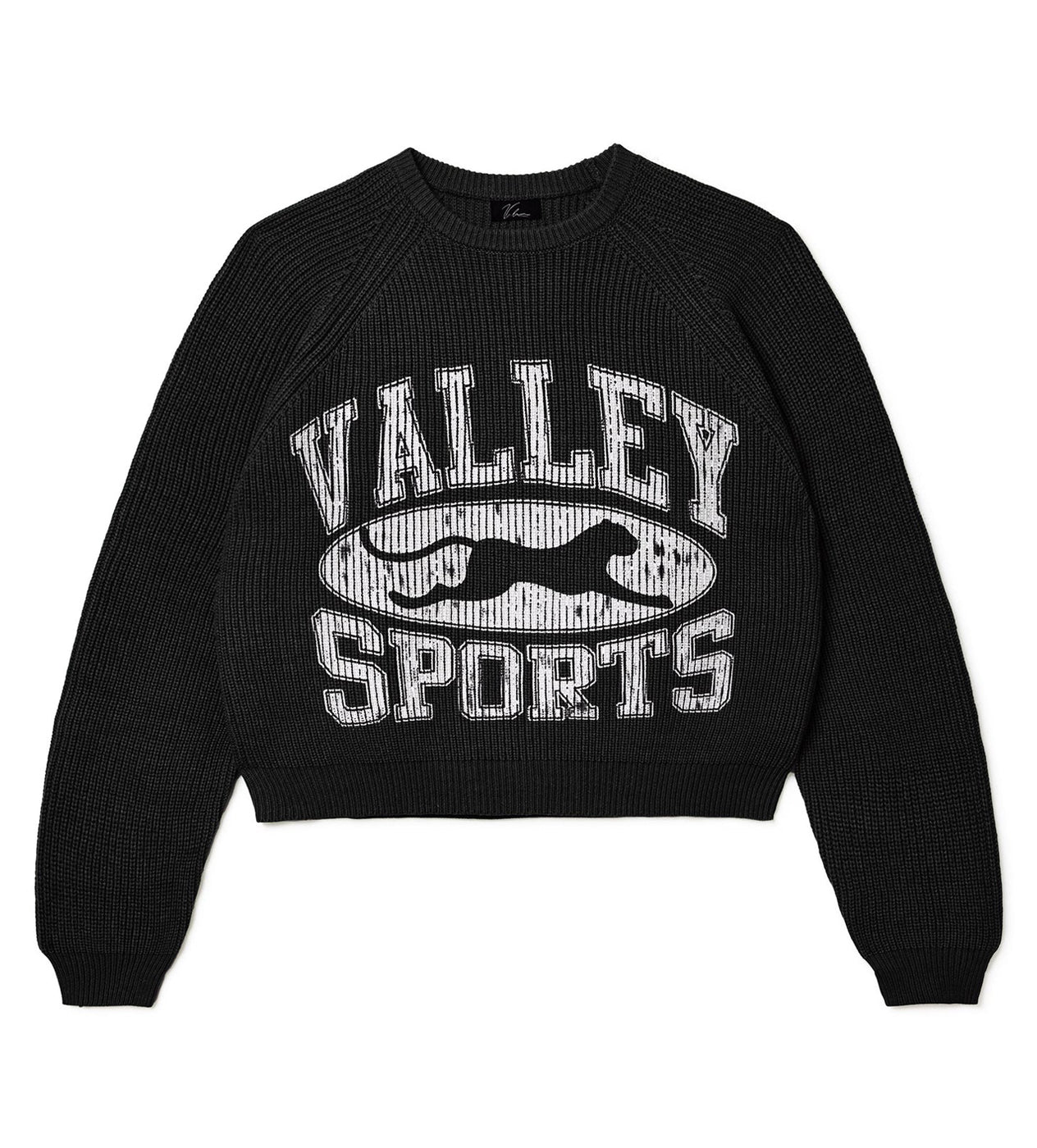 Vale Forever Fisherman Knit Sweater Black