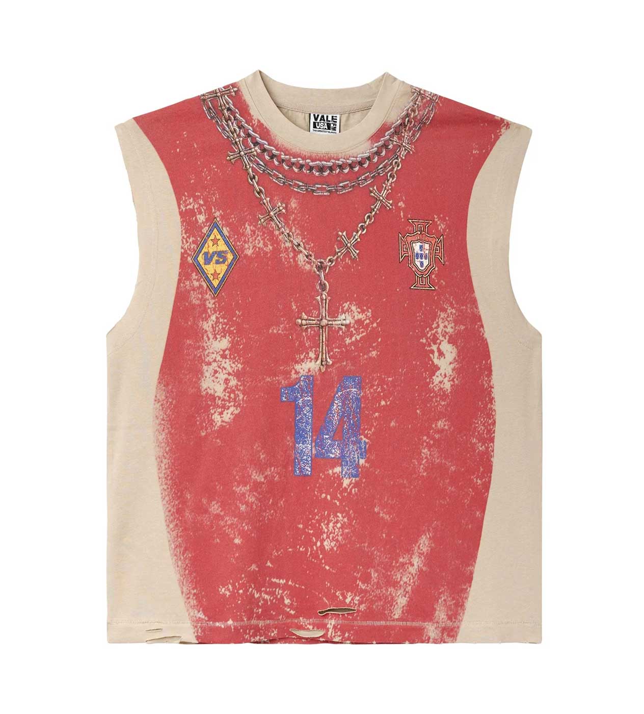 Vale Forever Futbol Muscle Sleeveless Tee Red