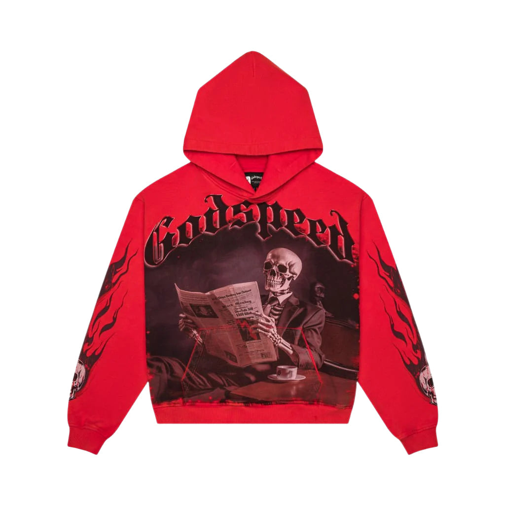 Godspeed Stock Market Pullover Hoodie Red