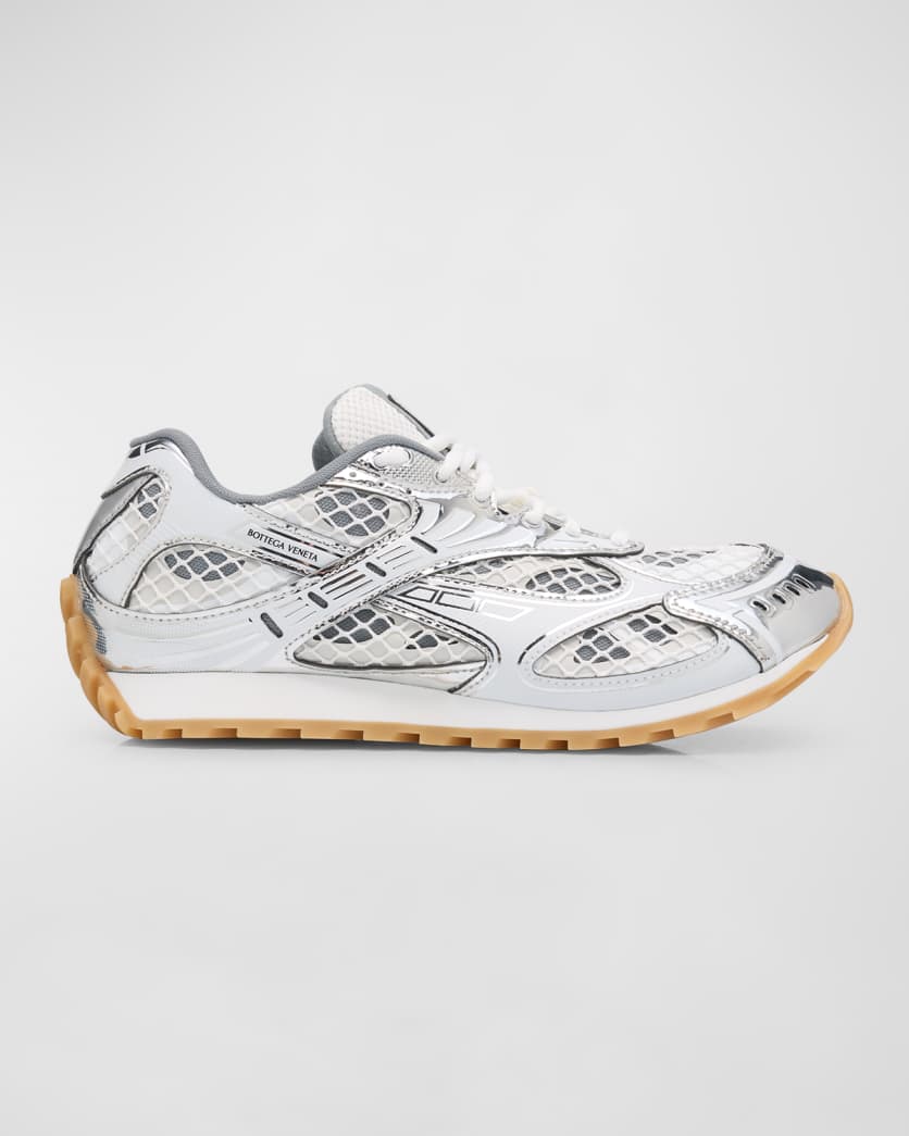 Bottega Veneta Orbit Silver White