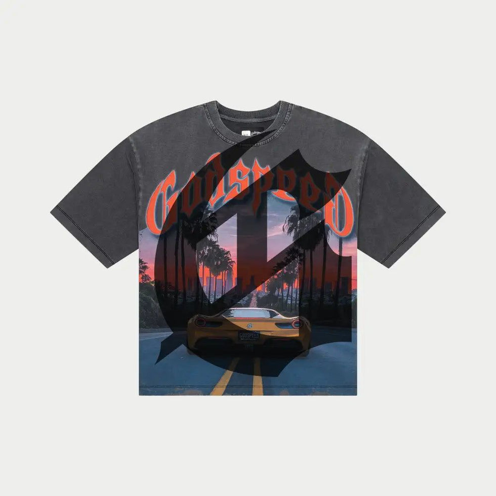Godspeed Sunset BLVD T-Shirt Grey Wash