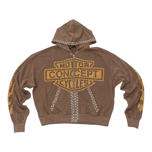 Concept LA MC Zip Up Hoodie Brown