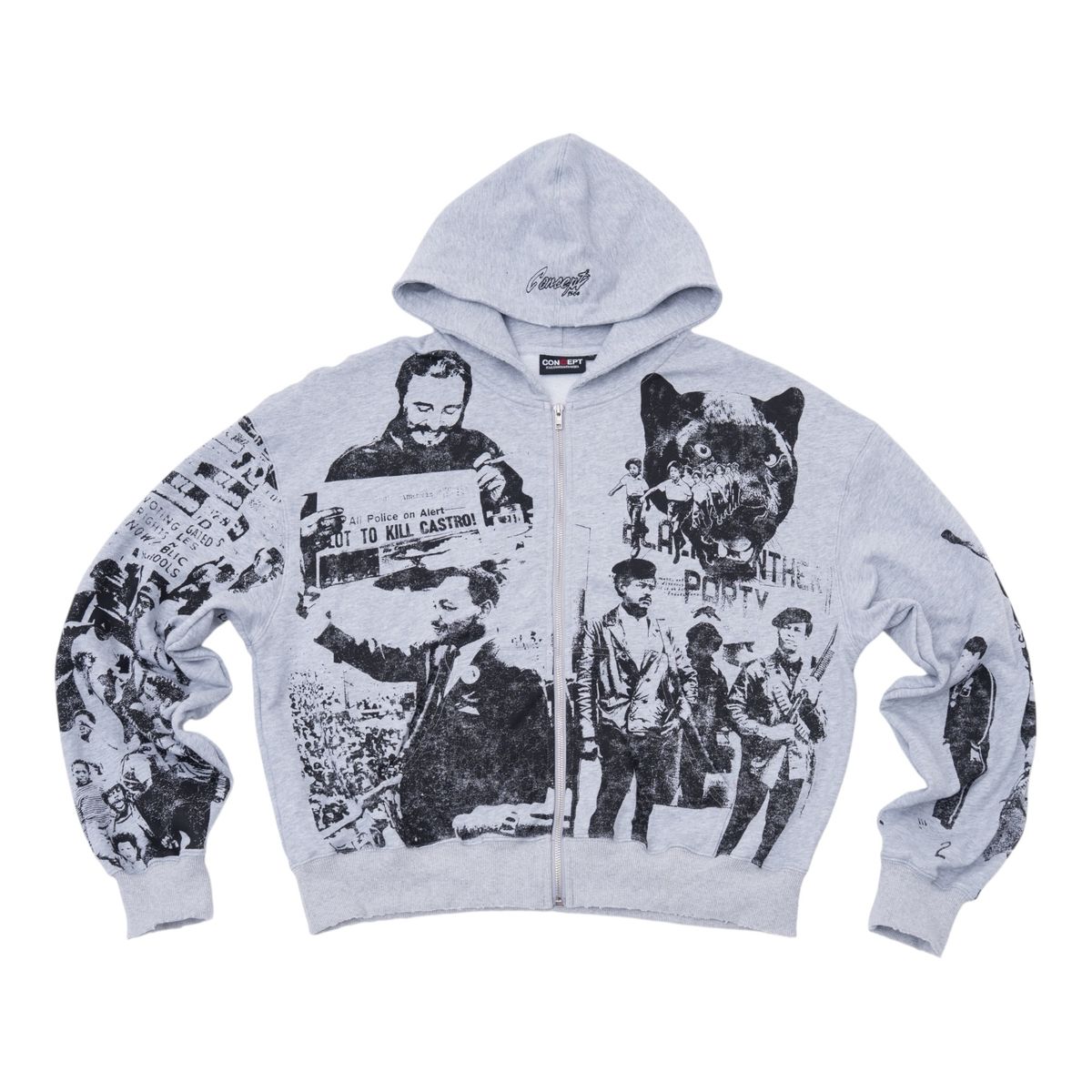 CONCEPT "REVOLT" HOODIE- GREY