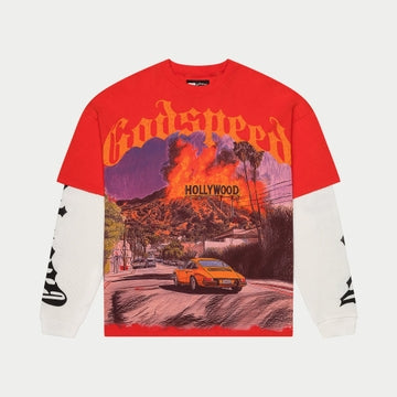 Godspeed Los Scandalous Layered T-Shirt (Red)