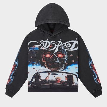 Godspeed Drive in Hoodie (Black wash)