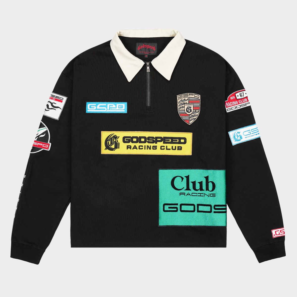 Godspeed GRC Quarter Zip Polo (Black)