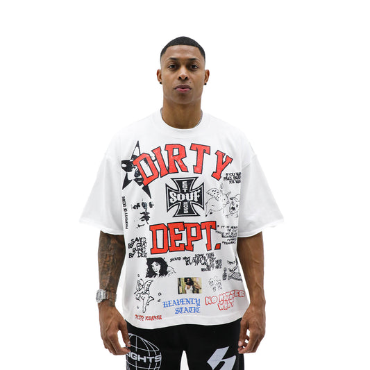 Heights District Dirty Dept White Tee