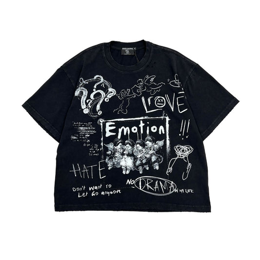 Mixed Emotion  Black “Chaos” Tee