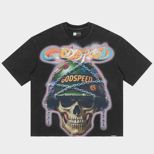 Godspeed Badges of Honor T-shirt (Black Wash)