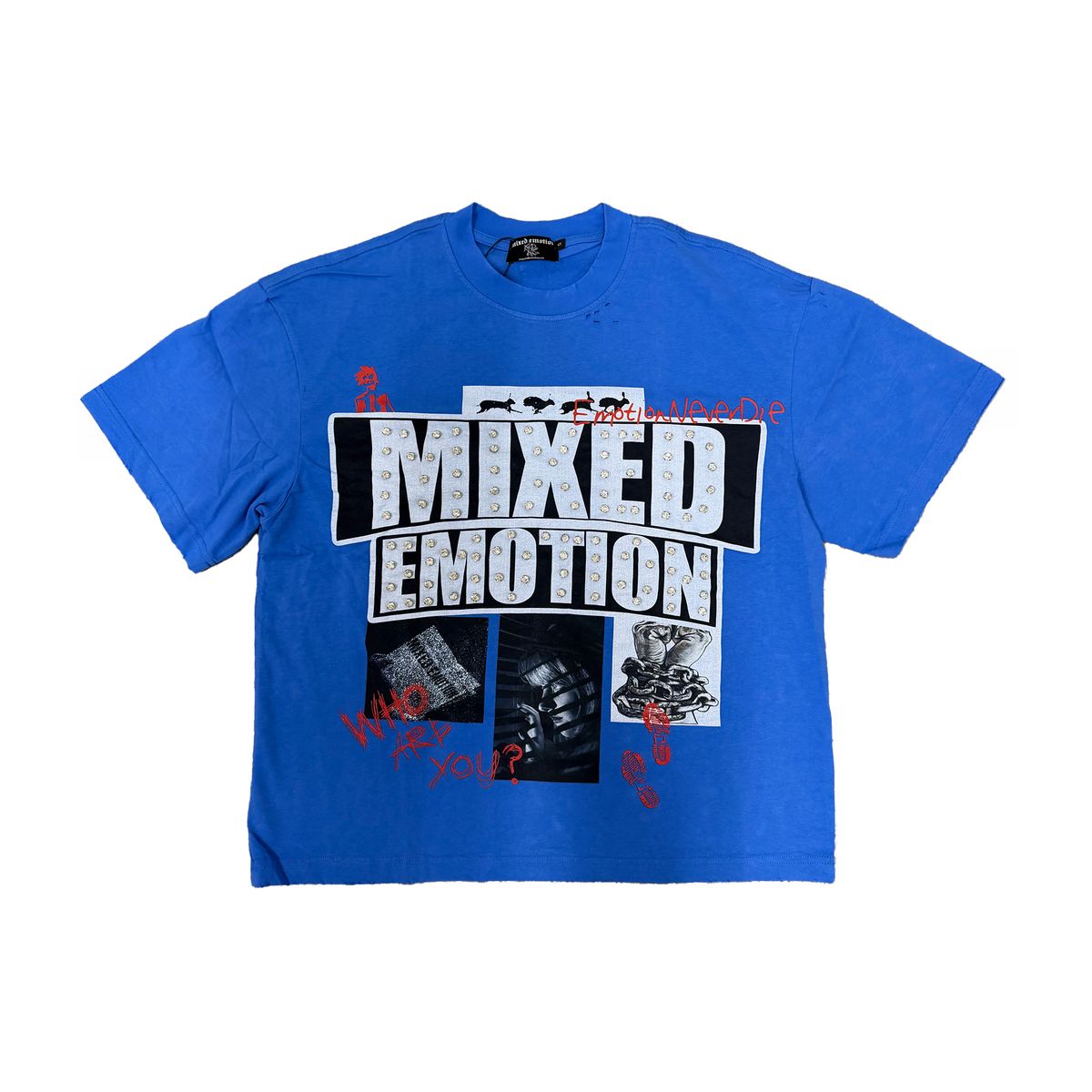 Mixed Emotion Lost Identity Tee Blue