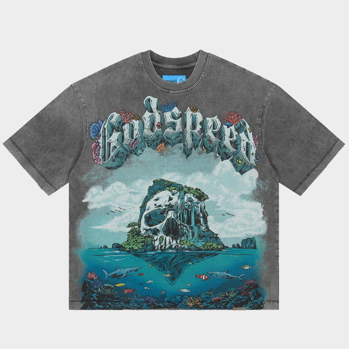 Godspeed Island II T-shirt NG (Grey Wash)