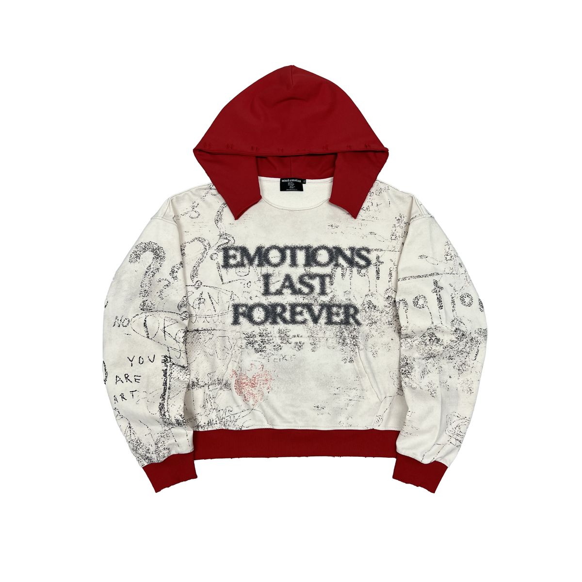 Mixed Emotion Red “Last Forever” Hoodie