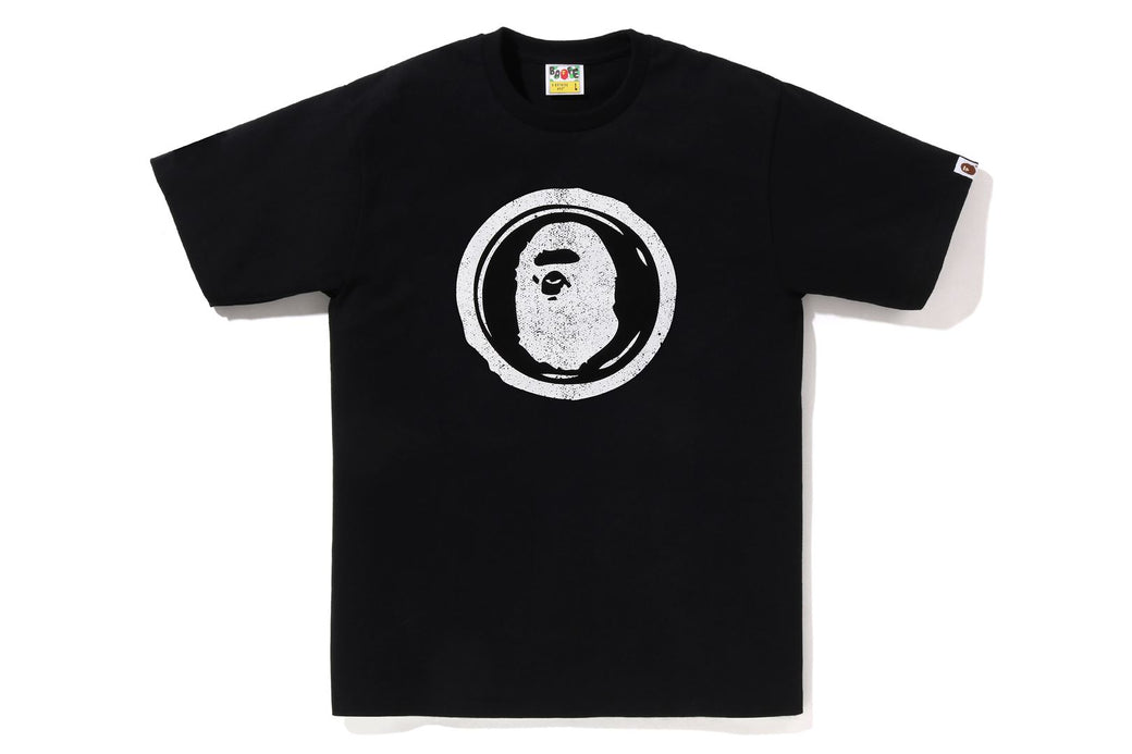 BAPE Gold Japan Letters Tee Black