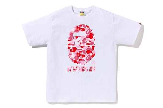 BAPE White Pink ABC Camo Tee