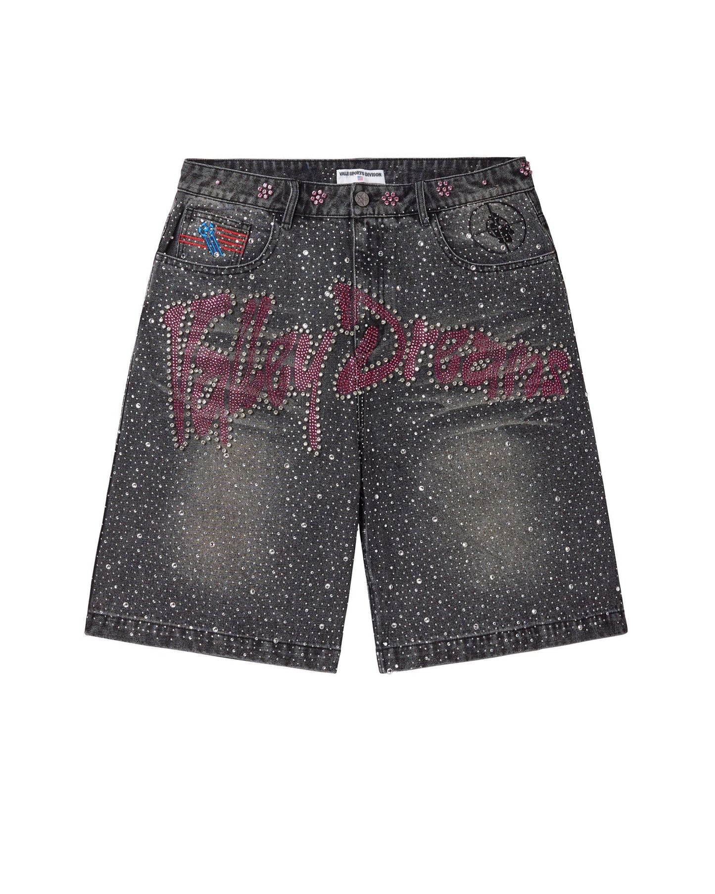 Vale Forever Iced Out Jorts Black