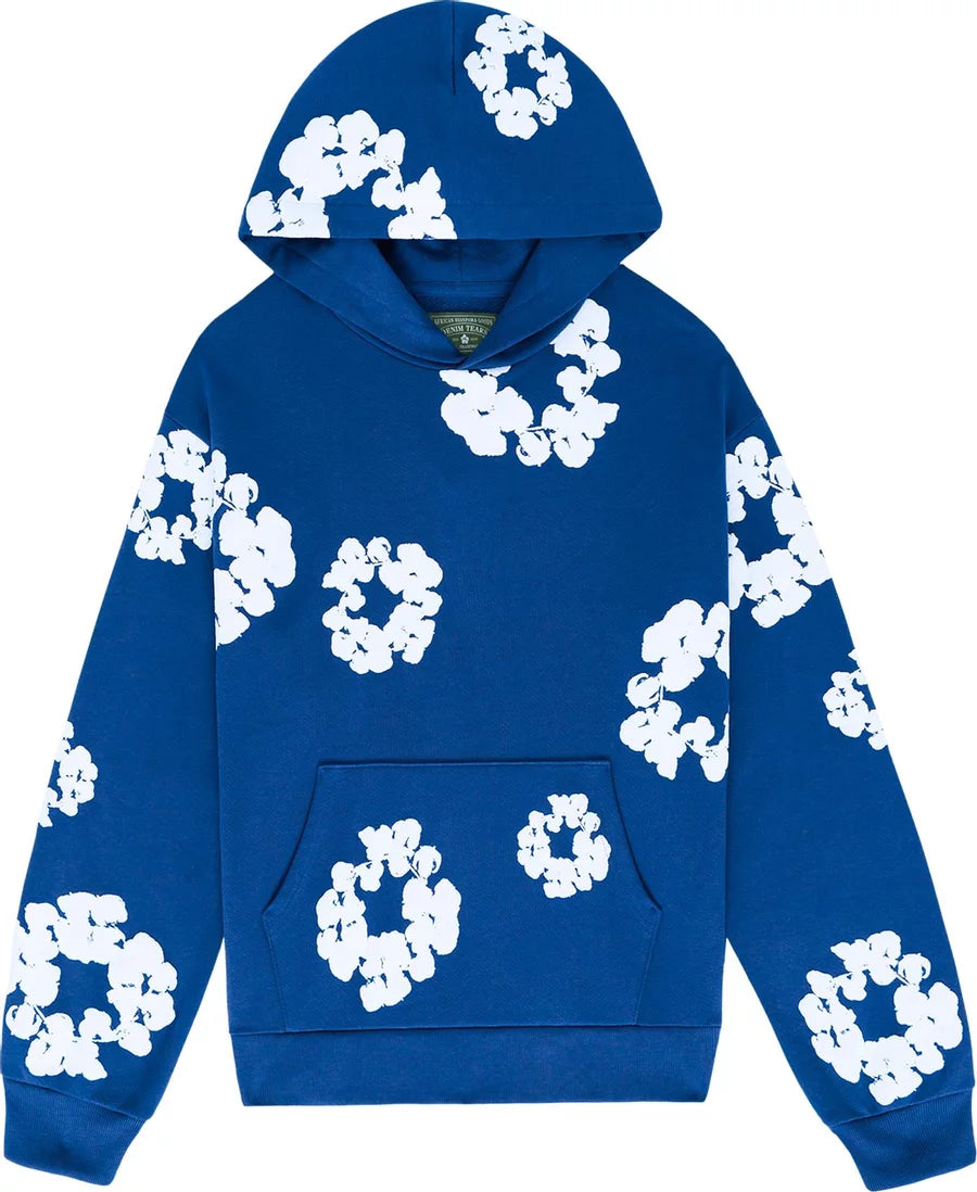 Denim Tears Cotton Wreath Hoodie Royal