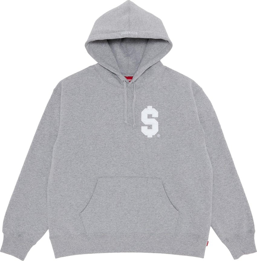 Supreme $ Hooded Sweatshirt Heather Grey